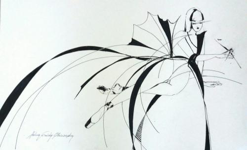 Drawing Artist Halina Guźda-Otwinowska