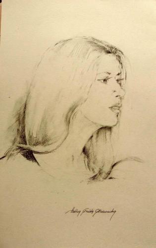 Drawing Artist Halina Guźda-Otwinowska