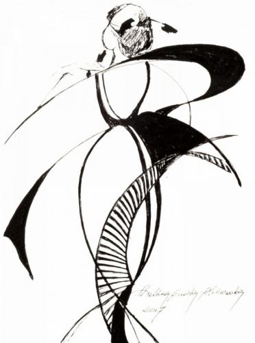 Drawing Artist Halina Guźda-Otwinowska