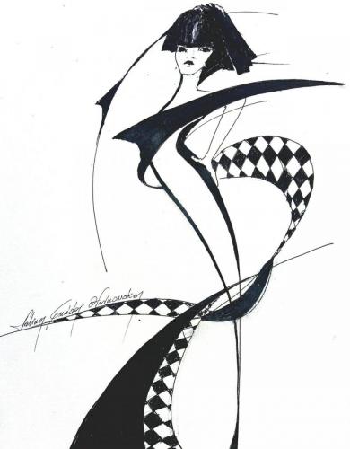 Drawing Artist Halina Guźda-Otwinowska