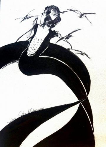 Drawing Artist Halina Guźda-Otwinowska