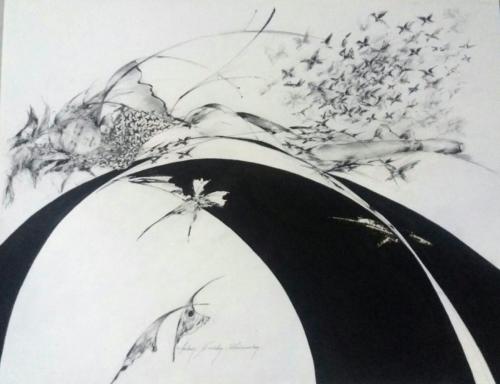 Drawing Artist Halina Guźda-Otwinowska