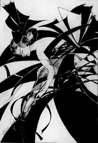Drawing Artist Halina Guźda-Otwinowska