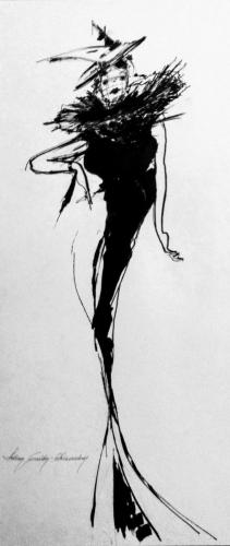 Drawing Artist Halina Guźda-Otwinowska