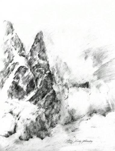 Drawing Artist Halina Guźda-Otwinowska
