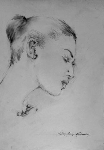 Drawing Artist Halina Guźda-Otwinowska