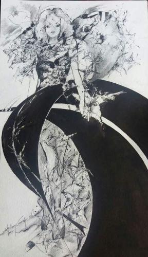 Drawing Artist Halina Guźda-Otwinowska