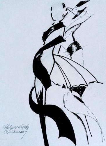 Drawing Artist Halina Guźda-Otwinowska