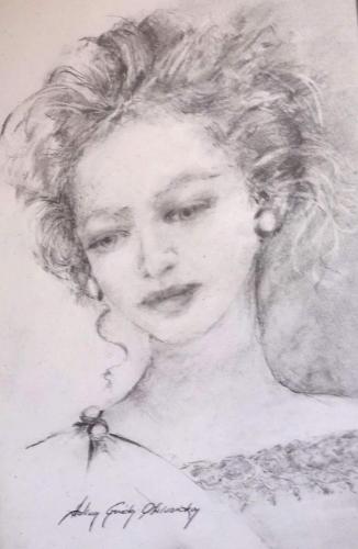 Drawing Artist Halina Guźda-Otwinowska