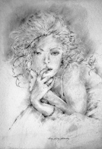Drawing Artist Halina Guźda-Otwinowska