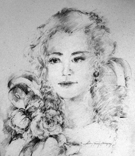 Drawing Artist Halina Guźda-Otwinowska