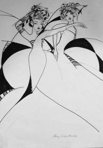 Drawing Artist Halina Guźda-Otwinowska