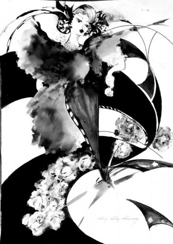 Drawing Artist Halina Guźda-Otwinowska