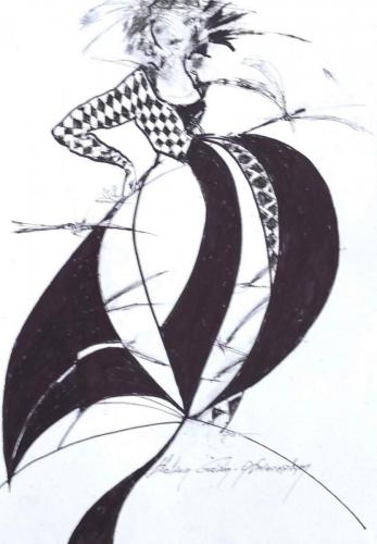 Drawing Artist Halina Guźda-Otwinowska