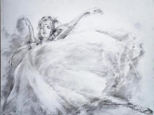 Drawing Artist Halina Guźda-Otwinowska