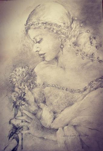 Drawing Artist Halina Guźda-Otwinowska