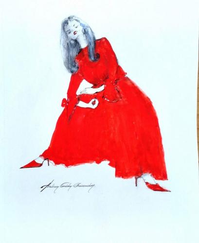 Drawing Artist Halina Guźda-Otwinowska