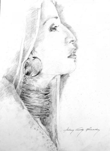 Drawing Artist Halina Guźda-Otwinowska