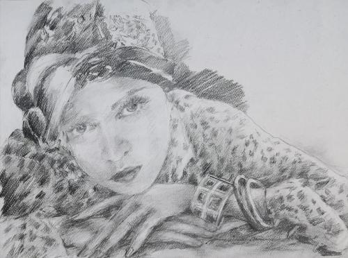 Drawing Artist Halina Guźda-Otwinowska