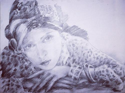 Drawing Artist Halina Guźda-Otwinowska