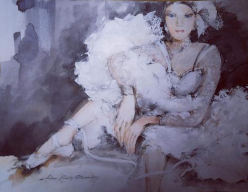 Drawing Artist Halina Guźda-Otwinowska