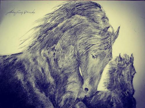 Drawing Artist Halina Guźda-Otwinowska