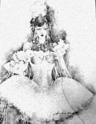 Drawing Artist Halina Guźda-Otwinowska
