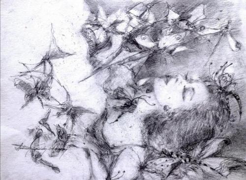 Drawing Artist Halina Guźda-Otwinowska