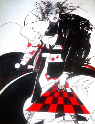 Drawing Artist Halina Guźda-Otwinowska